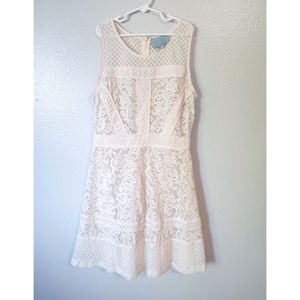 💫2 for $20💫 Ivory Embroidered Lace Midi Dress